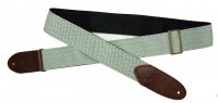 Tracolla per chitarra 2” in cotone, terminali in pelle
